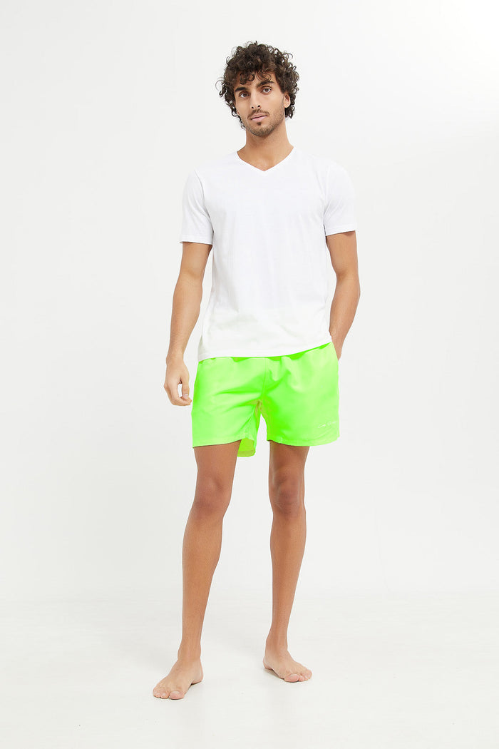 Buy Men Yellow Neon Swim Short 125898176 in UAE REDTAG UAE