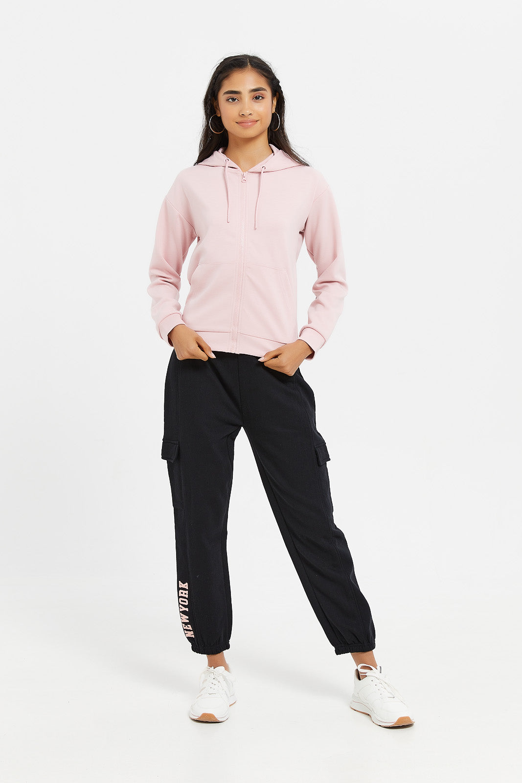 Buy Senior Girls Plain Black Track Pants 126625911 in UAE REDTAG UAE