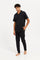 Redtag-Black-Shirt-And-Pyjama-Set-Category:Pyjama-Sets,-Colour:Black,-Deals:New-In,-Filter:Men's-Clothing,-H1:MWR,-H2:GEN,-H3:NWR,-H4:PJS,-Men-Pyjama-Sets,-MWRGENNWRPJS,-New-In-Men,-Non-Sale,-ProductType:Pyjama-Sets,-Season:W23B,-Section:Men,-W23B-Men's-