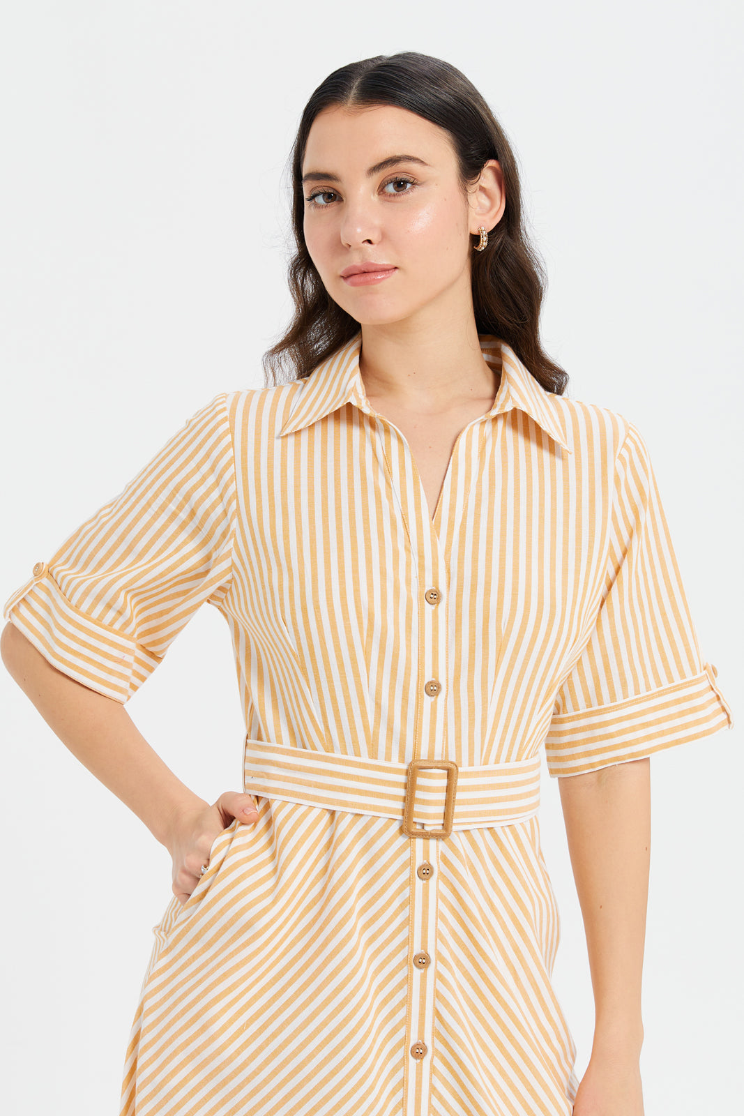 Ae short sleeve shirt dress best sale