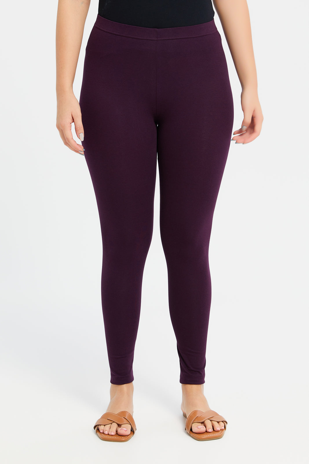 Ladies purple leggings best sale