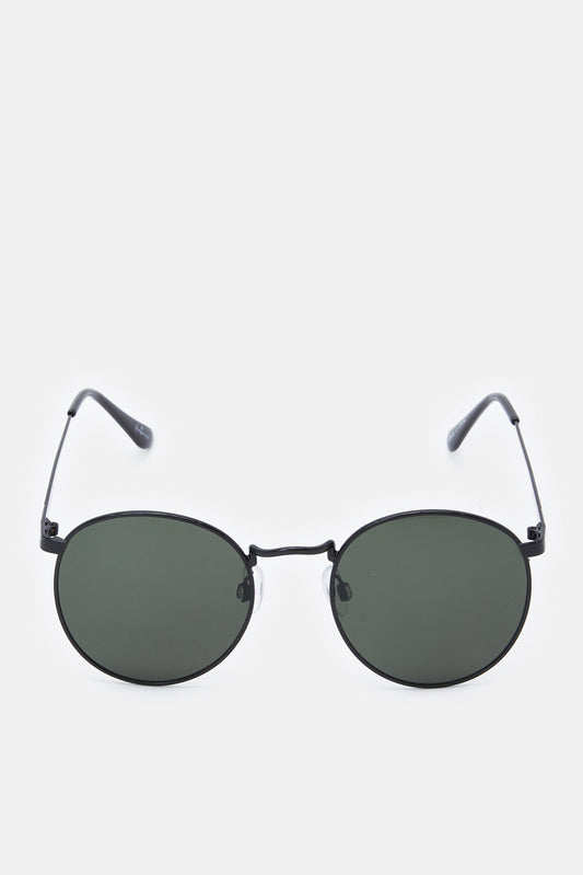 Men Green Round Sunglasses