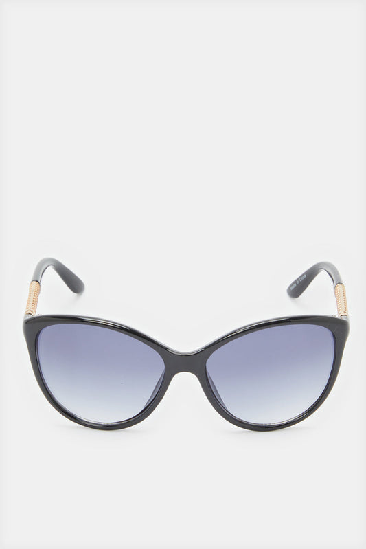 Women Blue Cat Eye Embellished Sunglasses