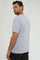 Grey Plain V-Neck T-Shirt - REDTAG