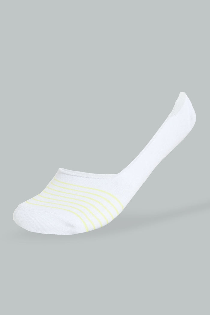 Redtag-White/Yellow/Blue-Yarn-Dyed-Stripe-Invisible-Socks-(3-Pack)-365,-Colour:Assorted,-Filter:Women's-Clothing,-New-In,-New-In-Women,-Non-Sale,-Section:Women,-Women-Socks-Women's-