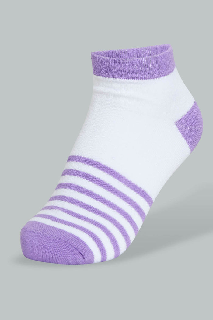 Redtag-Assorted-Stripe-Printed-Ankle-Socks-(5-Pack)-Ankle-Socks-Women's-