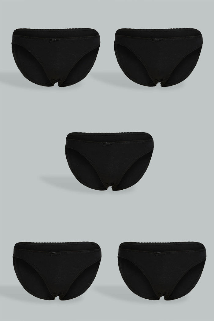 Redtag-Assorted-Print-/-Plain-Bikin-Briefs-(5-Pack)-Briefs-Bikini-Women's-