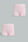Redtag-Pink-2Pc-Pack-Solid-Boxer-Shorts-365,-Colour:Pink,-Filter:Girls-(2-to-8-Yrs),-Girls-Briefs,-New-In,-New-In-GIR,-Non-Sale,-Section:Kidswear-Girls-2 to 8 Years
