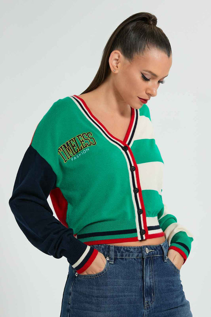 Redtag-Assorted-Colour-Block-Cardigan-Celebrity-Pullovers,-Colour:Assorted,-Filter:Women's-Clothing,-New-In,-New-In-LDC,-Non-Sale,-S22A,-Section:Women-Women's-