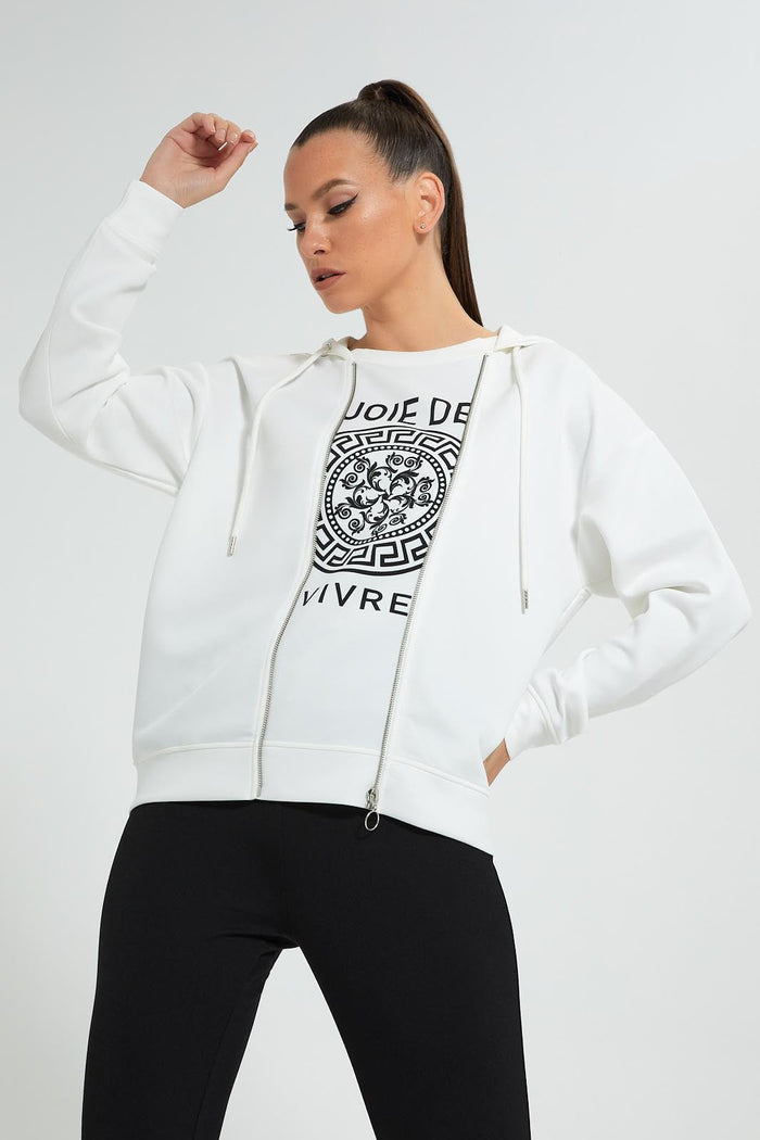 Redtag-White-Long-Length--Sweatshirt-With-Zippers-Celebrity-Sweatshirts,-Colour:White,-Filter:Women's-Clothing,-New-In,-New-In-LDC,-Non-Sale,-S22A,-Section:Women-Women's-