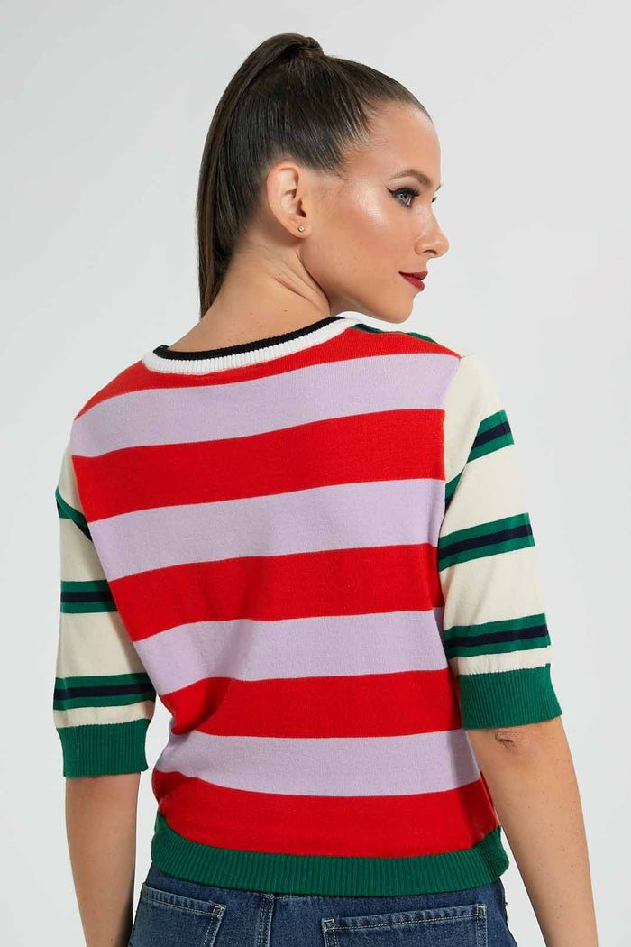 Redtag-Assorted-Colour-Block-Sweater-Celebrity-Pullovers,-Colour:Assorted,-Filter:Women's-Clothing,-New-In,-New-In-LDC,-Non-Sale,-S22A,-Section:Women-Women's-