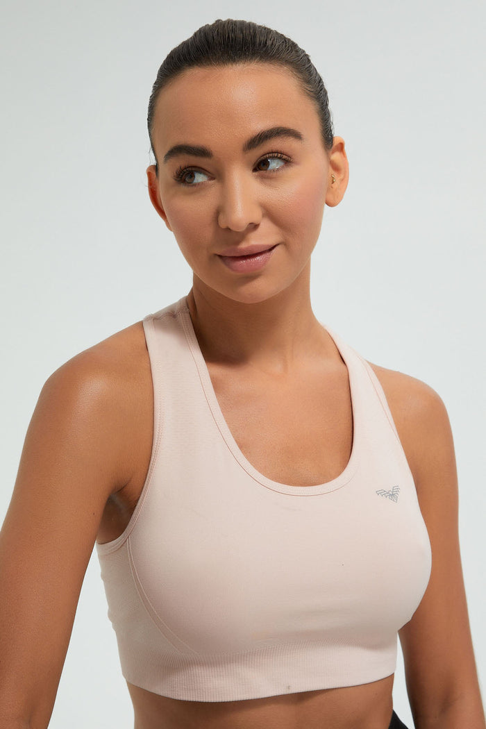 Redtag-Pink-Sports-Bra-Character-Women's-0