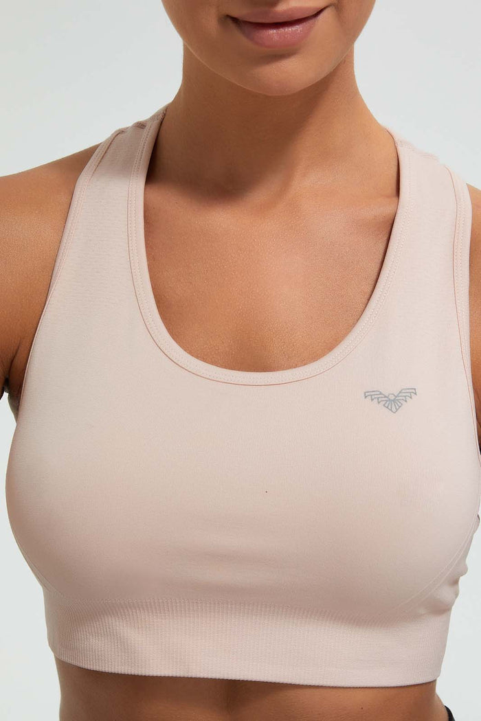 Redtag-Pink-Sports-Bra-Character-Women's-0
