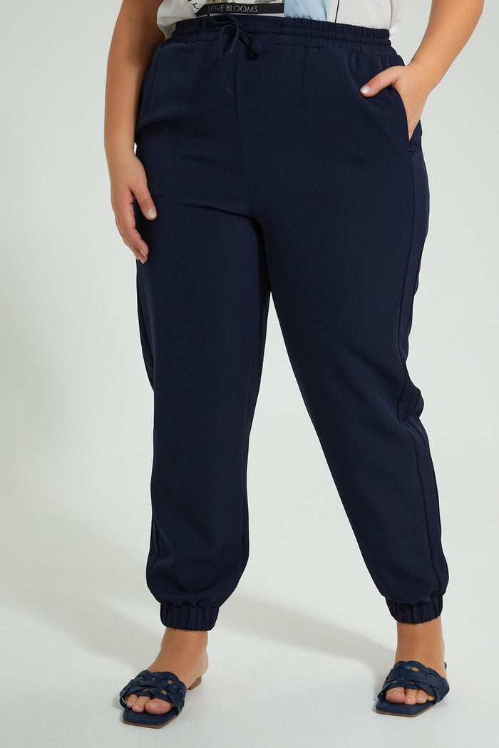 Redtag-Navy-Jog-Pant-Colour:Navy,-Filter:Plus-Size,-LDP-Trousers,-New-In,-New-In-LDP,-Non-Sale,-S22A,-Section:Women-Women's-