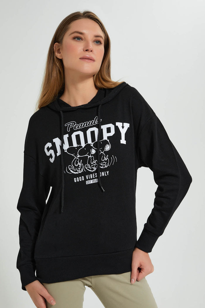 Redtag-Black-Snoopy-Sweatshirt-Sweatshirts-Women's-