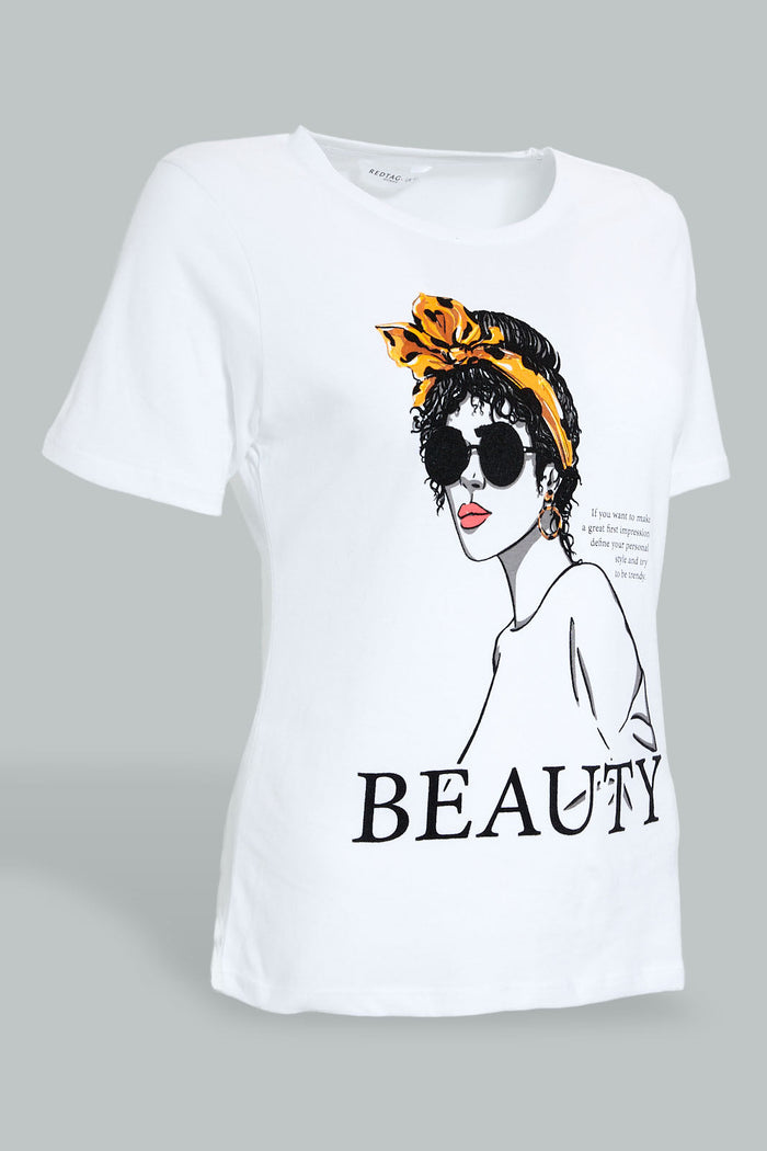 Redtag-Black-Photo-Graphic-Print-T-Shirt-Graphic-Prints-Women's-