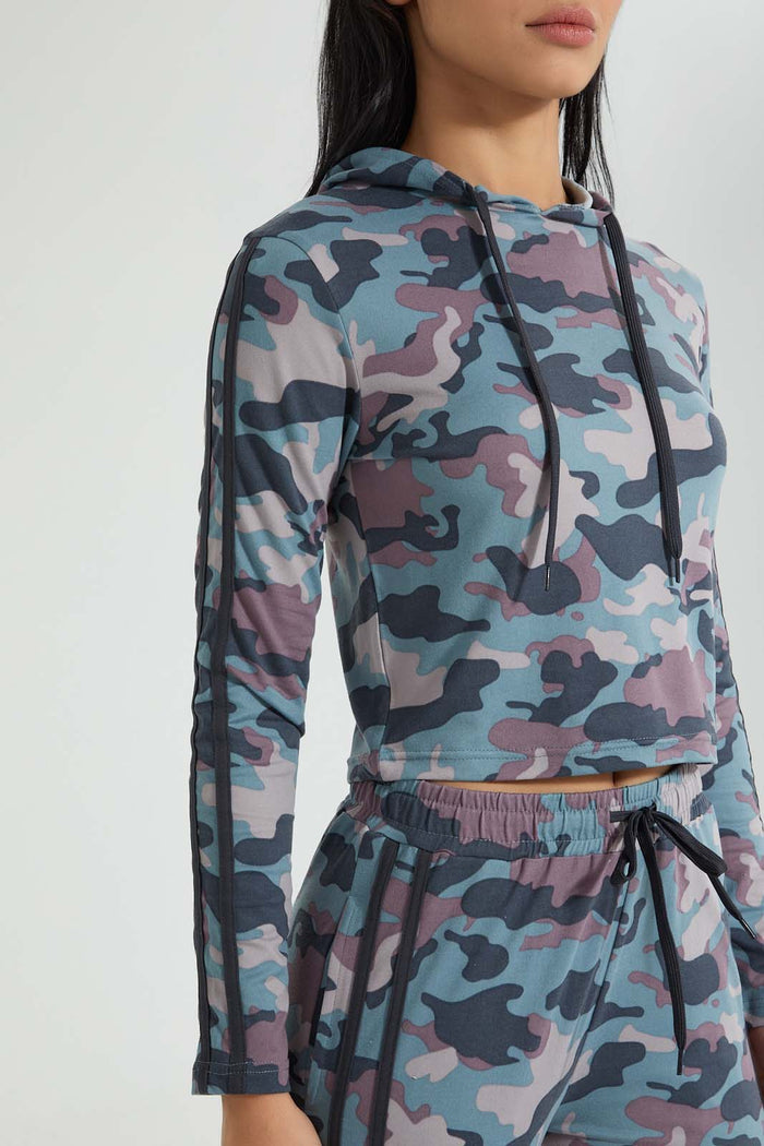 Redtag-Allover-Camo-Print-Hooded-Sweatshirt-Colour:Assorted,-Filter:Women's-Clothing,-New-In,-New-In-Women,-Non-Sale,-S22B,-Section:Women,-Women-Sweatshirts-Women's-