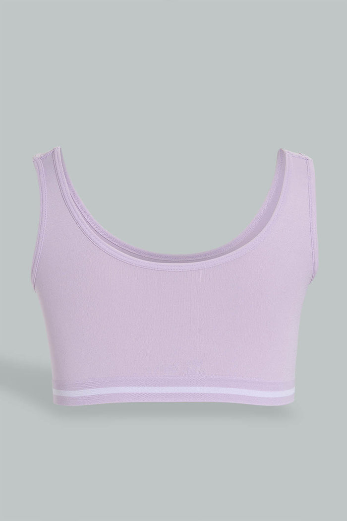Redtag-Purple-And-Grey-Sports-Bra-(Pack-of-2)-365,-Colour:Grey,-Colour:Purple,-ESS,-Filter:Senior-Girls-(9-to-14-Yrs),-GSR-Bras,-New-In,-New-In-GSR,-Non-Sale,-Section:Kidswear-Senior-Girls-9 to 14 Years