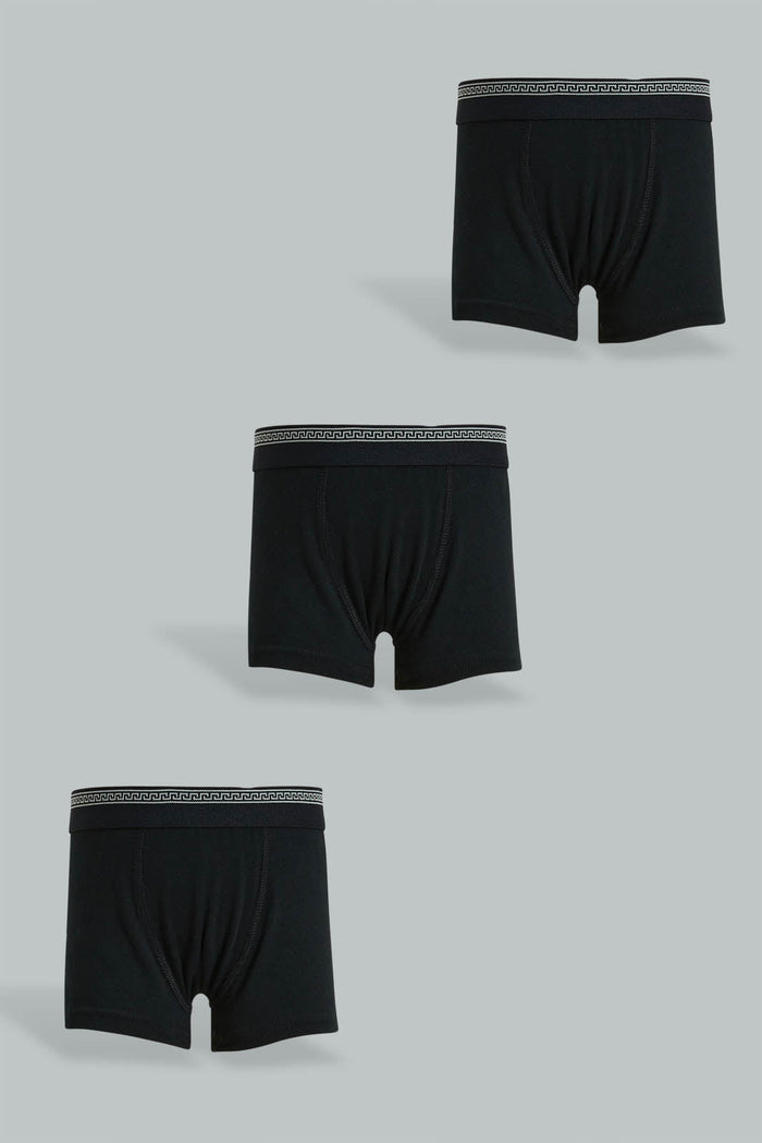 Redtag-Black-3-Pack-Boxers-365,-Boys-Boxers,-Colour:Black,-ESS,-Filter:Boys-(2-to-8-Yrs),-New-In,-New-In-BOY,-Non-Sale,-Section:Kidswear-Boys-2 to 8 Years