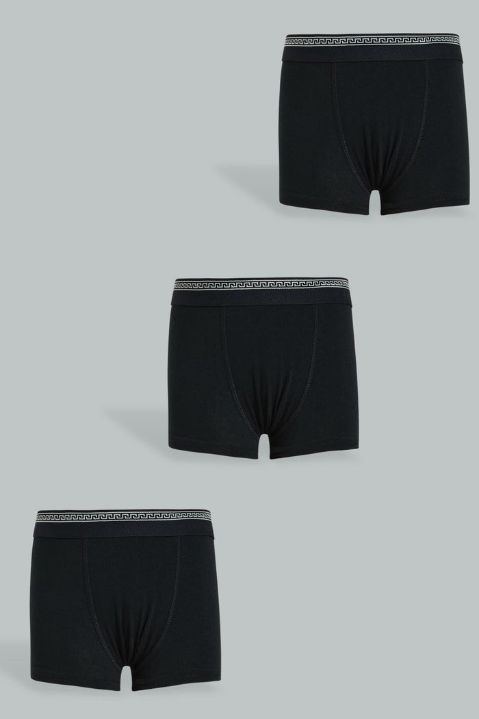 Redtag-Black-3-Pack-Boxer-365,-Boys-Boxers,-Colour:Black,-Filter:Boys-(2-to-8-Yrs),-New-In,-New-In-BOY,-Non-Sale,-Section:Kidswear-Boys-2 to 8 Years