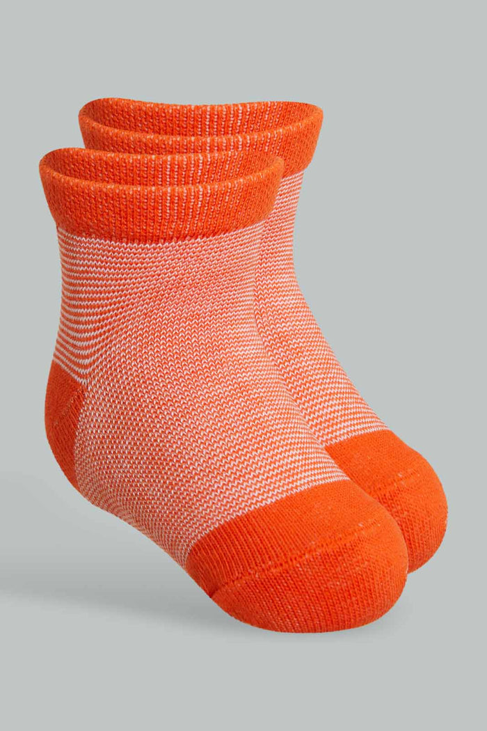 Redtag-Multi-Colour-Printed-4Pcs-Socks-Ankle-Socks-Infant-Girls-3 to 24 Months