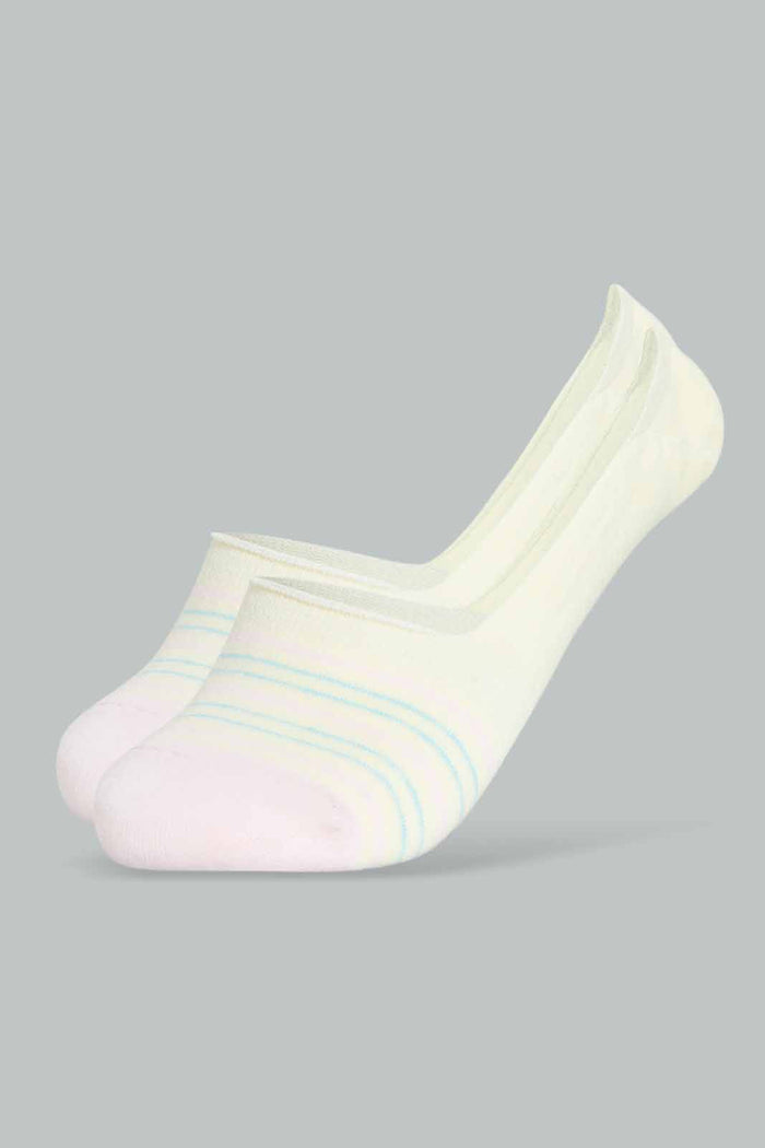 Redtag-Off-White-Stripe/Polka-Printed-Invisible-Socks(3-Pack)-365,-Category:Socks,-Colour:Assorted,-Deals:New-In,-Filter:Women's-Clothing,-New-In-Women-APL,-Non-Sale,-Section:Women,-Women-Socks--