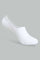 Redtag-White-Gsr-2Pcs-Invisible-Socks-Ankle-Length-Senior-Girls-9 to 14 Years