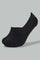 Redtag-Black-Gsr-2Pcs-Invisible-Socks-Ankle-Length-Senior-Girls-9 to 14 Years