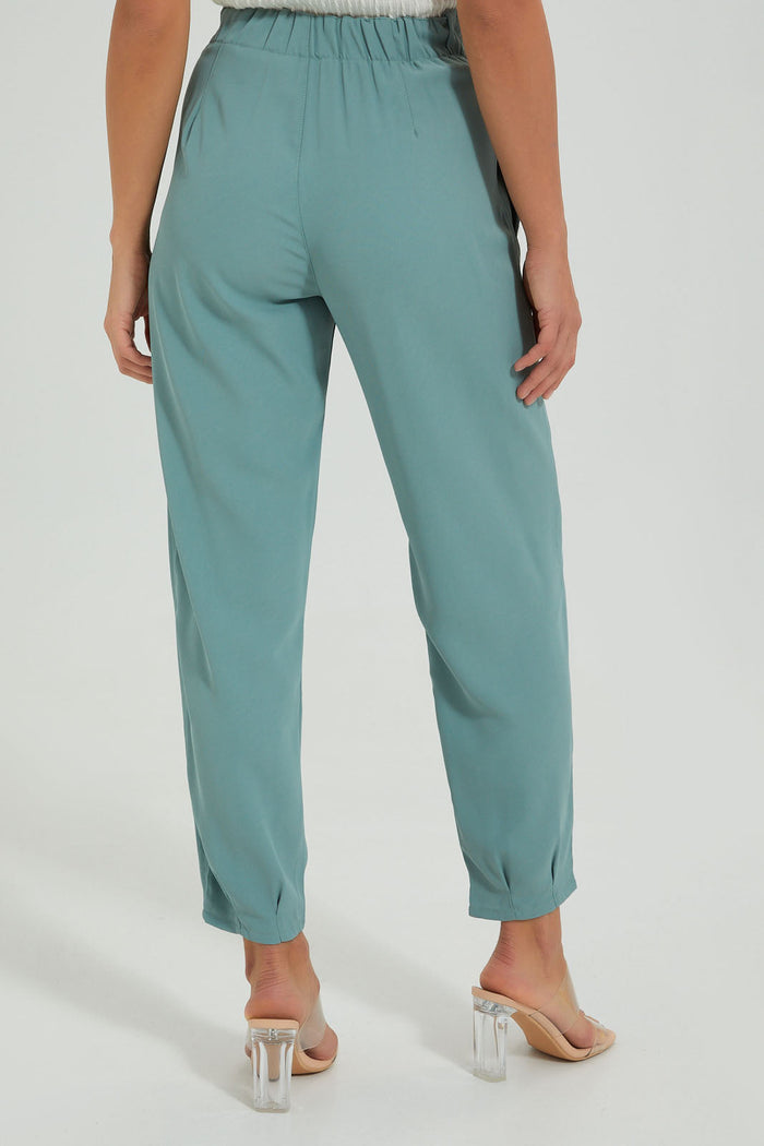 Redtag-Green-Straight-Fir-Trouser-Colour:Green,-Filter:Women's-Clothing,-Limited-Edition-Trousers,-New-In,-New-In-Women,-Non-Sale,-S22B,-Section:Women-Women's-