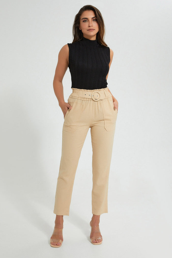 Redtag-Brown-Straight-Fit-Trouser-Colour:Brown,-Filter:Women's-Clothing,-Limited-Edition-Trousers,-New-In,-New-In-Women,-Non-Sale,-S22B,-Section:Women-Women's-
