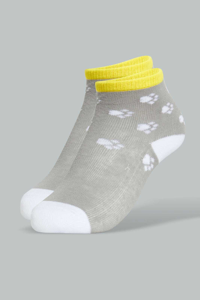 Redtag-White-Full-Length-Socks-(4-Pack)-Ankle-Socks-Infant-Boys-3 to 24 Months