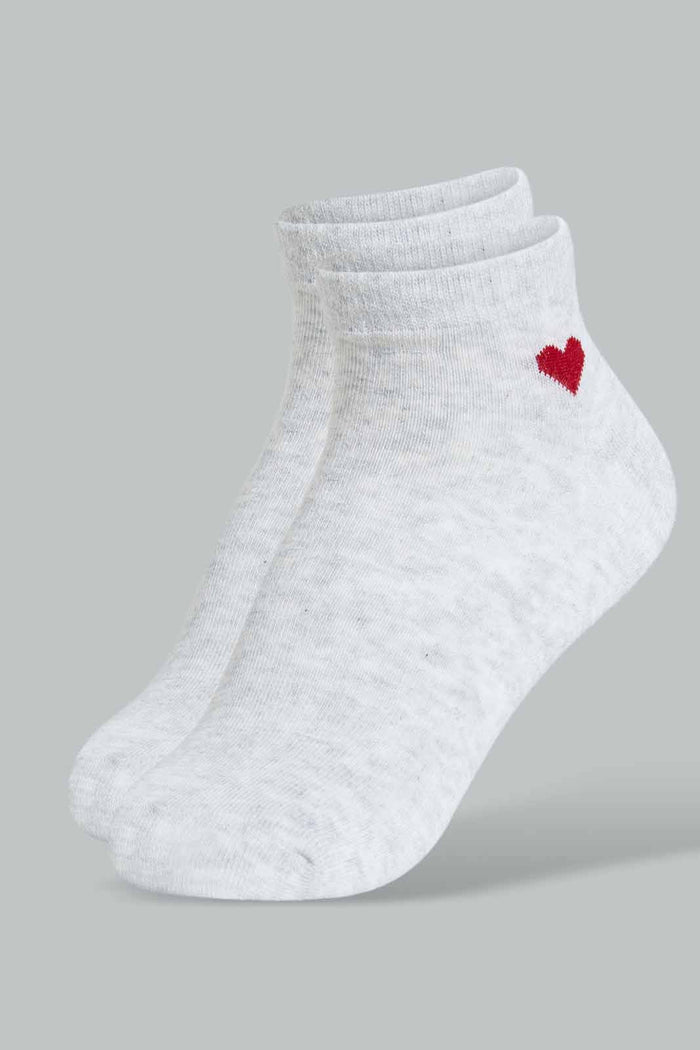 Redtag-Assorted-Heart-Printed-Ankle-Socks-(5-Pack)-Ankle-Socks-Women's-
