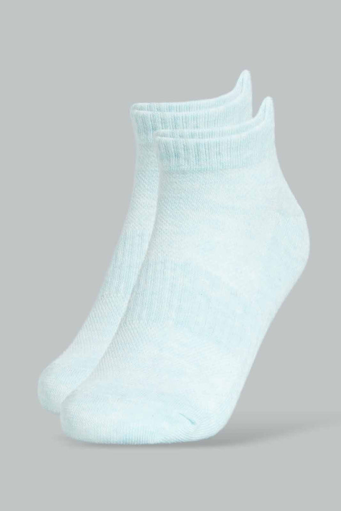 Redtag-Pink/Oat/Blue-Marl-Ankle-Socks-(3-Pack)-365,-Category:Socks,-Colour:Assorted,-Deals:New-In,-Filter:Women's-Clothing,-New-In-Women,-Non-Sale,-Section:Women,-Women-Socks--