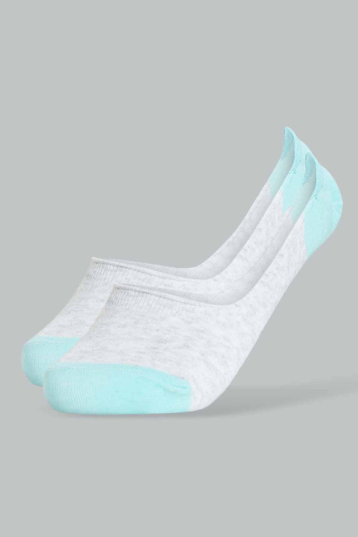 Redtag-Blue/Pink-Printed-Invisible-Socks-(5-Pack)-Invisible-Socks-Women's-