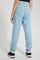 Redtag-Lt-Wash-Mom'S-Fit-Highrise-Jean-Jeans-High-Rise-Senior-Girls-9 to 14 Years