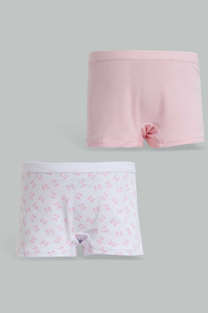 Redtag-Floral/Mint-Brief-(2-Pack)-Briefs-Bikini-Senior-Girls-9 to 14 Years