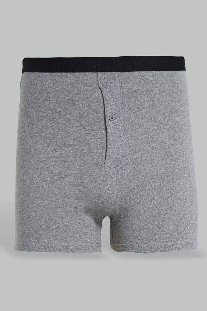 Redtag-Grey-Knitted-Boxer-Short-For-Men-(Pack-of-2)-365,-Category:Briefs,-Colour:Grey,-Deals:New-In,-Filter:Men's-Clothing,-Men-Briefs,-New-In-Men-APL,-Non-Sale,-Section:Men-Men's-