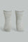 Redtag-Pale-Grey-Solid-Four-Pc-Pack-Ankle-Length-Socks-Ankle-Socks-Infant-Girls-3 to 24 Months