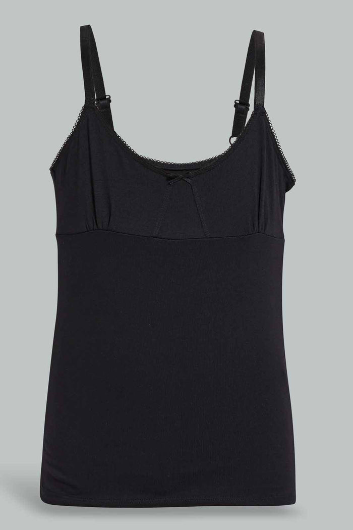 Redtag-Black-X-Black-Vest-(2Pack)-365,-Category:Vests,-Colour:Black,-Filter:Senior-Girls-(9-to-14-Yrs),-GSR-Vests,-New-In,-New-In-GSR,-Non-Sale,-Section:Kidswear-Senior-Girls-9 to 14 Years