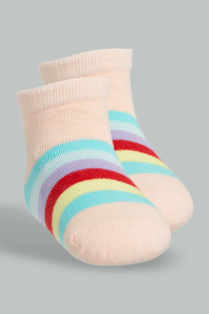 Redtag-Multi-Colour-4Pcs-Pack-Ankle-Length-Socks-365,-Category:Socks,-Colour:Assorted,-Deals:New-In,-Filter:Infant-Girls-(3-to-24-Mths),-ING-Socks,-New-In-ING-APL,-Non-Sale,-Section:Girls-(0-to-14Yrs)-Infant-Girls-3 to 24 Months
