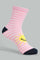 Redtag-Assorted-4-Pc-Pack-Socks-Full-Length-Socks-Girls-2 to 8 Years