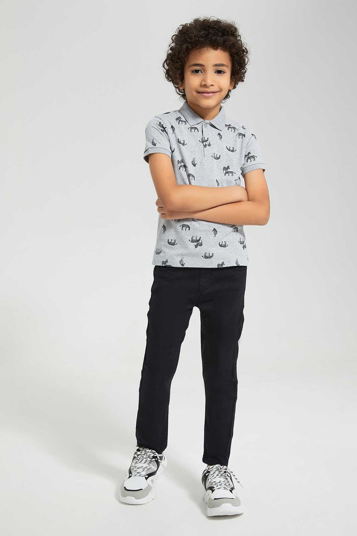 Redtag-Black-Elasticated-Waist-Jean-365,-BOY-Jeans,-Category:Jeans,-Colour:Black,-Deals:New-In,-Filter:Boys-(2-to-8-Yrs),-New-In-BOY-APL,-Non-Sale,-Section:Boys-(0-to-14Yrs),-TBL-Boys-2 to 8 Years