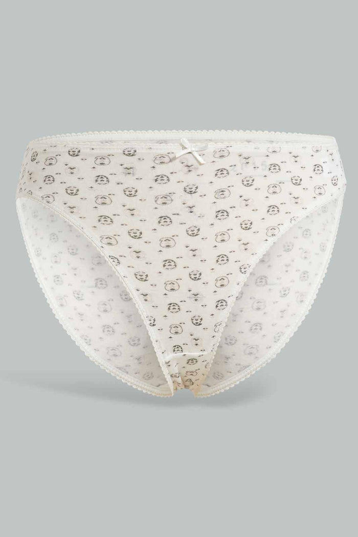 Redtag-Assorted-Print/Plain-Hi-Leg-Brief-(5-Pack)-365,-Category:Briefs,-Colour:Assorted,-Deals:New-In,-Filter:Women's-Clothing,-New-In-Women-APL,-Non-Sale,-Section:Women,-Women-Briefs--