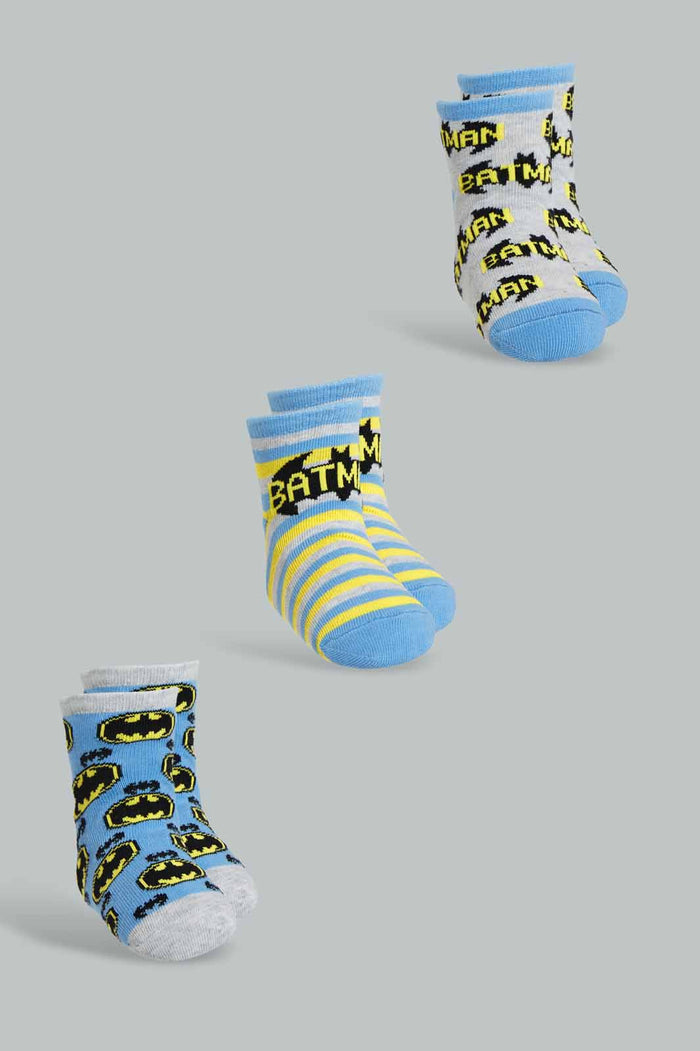 Redtag-Blue-3-Pack-Batman-socks-365,-BOY-Socks,-Category:Socks,-CHR,-Colour:Blue,-Deals:New-In,-Filter:Boys-(2-to-8-Yrs),-New-In-BOY-APL,-Non-Sale,-Section:Boys-(0-to-14Yrs)-Boys-2 to 8 Years