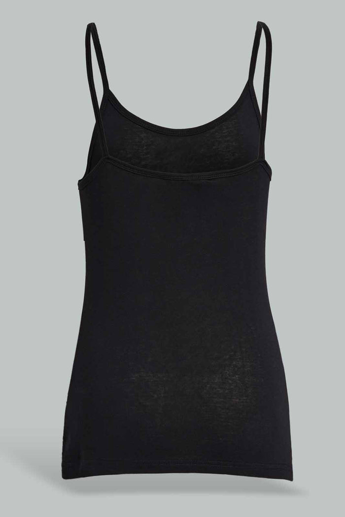Redtag-Black-Plain-Strappy-Vest-Category:Vests,-Colour:Black,-Deals:New-In,-Filter:Women's-Clothing,-KSH,-New-In-Women-APL,-Non-Sale,-Section:Women,-W22O,-Women-Vests-Women's-