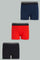 Redtag-3-Pack-Boxer-Short-Black/-Navy/-Red-365,-BOY-Boxers,-Category:Boxers,-Colour:Assorted,-Deals:New-In,-ESS,-Filter:Boys-(2-to-8-Yrs),-New-In-BOY-APL,-Non-Sale,-Section:Boys-(0-to-14Yrs)-Boys-2 to 8 Years
