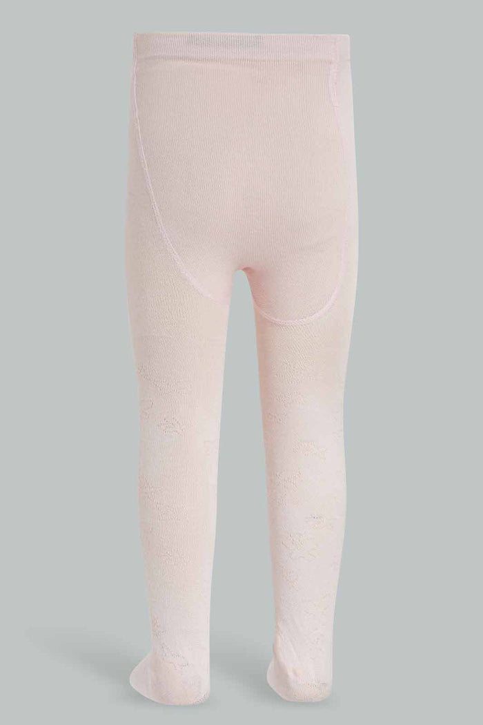 Redtag-Girls-Pink-Jacquard-Stocking-365,-Category:Tights,-Colour:Apricot,-Deals:New-In,-Filter:Infant-Girls-(3-to-24-Mths),-ING-Tights,-New-In-ING-APL,-Non-Sale,-Section:Girls-(0-to-14Yrs)-Infant-Girls-3 to 24 Months