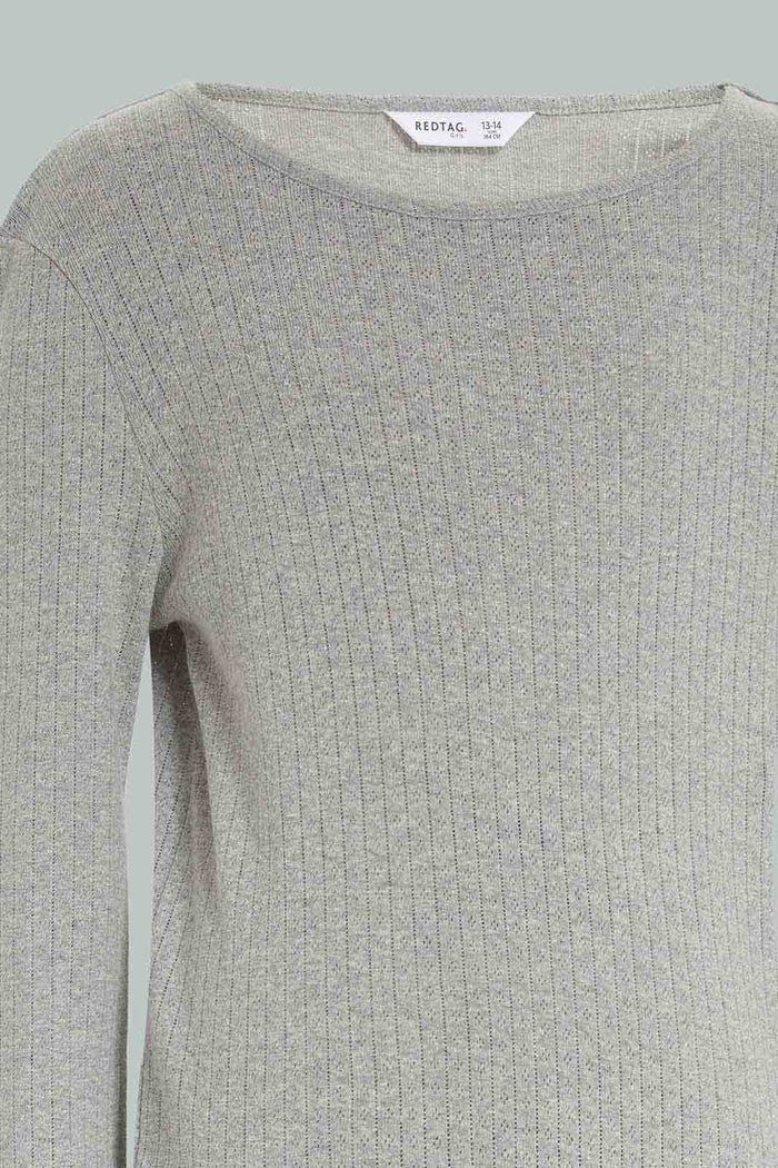 Redtag-Girls-Mid-Grey-Lt-Pink-Thermal-Top-365,-Category:Thermals,-Colour:Grey,-Deals:New-In,-Filter:Senior-Girls-(8-to-14-Yrs),-GSR-Thermals,-New-In-GSR-APL,-Non-Sale,-Section:Girls-(0-to-14Yrs)-Senior-Girls-9 to 14 Years