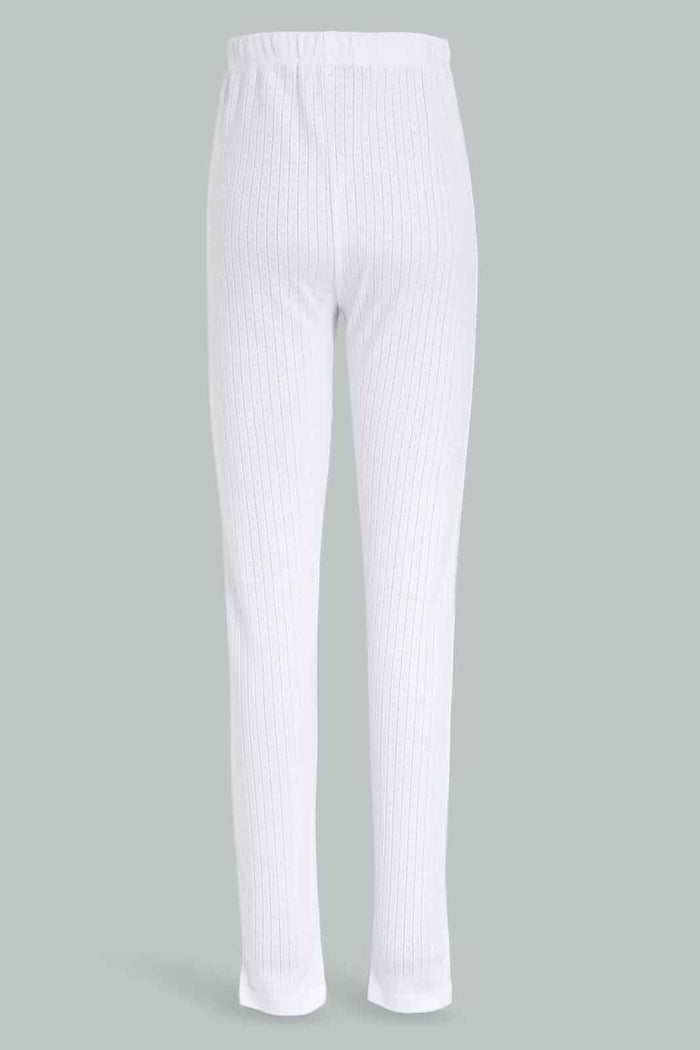 Redtag-Girls-White-Thermal-Pants-365,-Category:Thermals,-Colour:White,-Deals:New-In,-Filter:Senior-Girls-(8-to-14-Yrs),-GSR-Thermals,-New-In-GSR-APL,-Non-Sale,-Section:Girls-(0-to-14Yrs)-Senior-Girls-9 to 14 Years