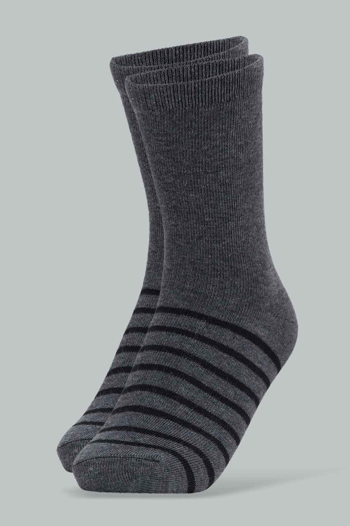 Redtag-Boys-Assorted-Pack-Of-3--Crew-Length---Black/-White/-Grey-365,-BSR-Socks,-Category:Socks,-Colour:Assorted,-Deals:New-In,-Filter:Senior-Boys-(8-to-14-Yrs),-New-In-BSR-APL,-Non-Sale,-Section:Boys-(0-to-14Yrs)-Senior-Boys-9 to 14 Years